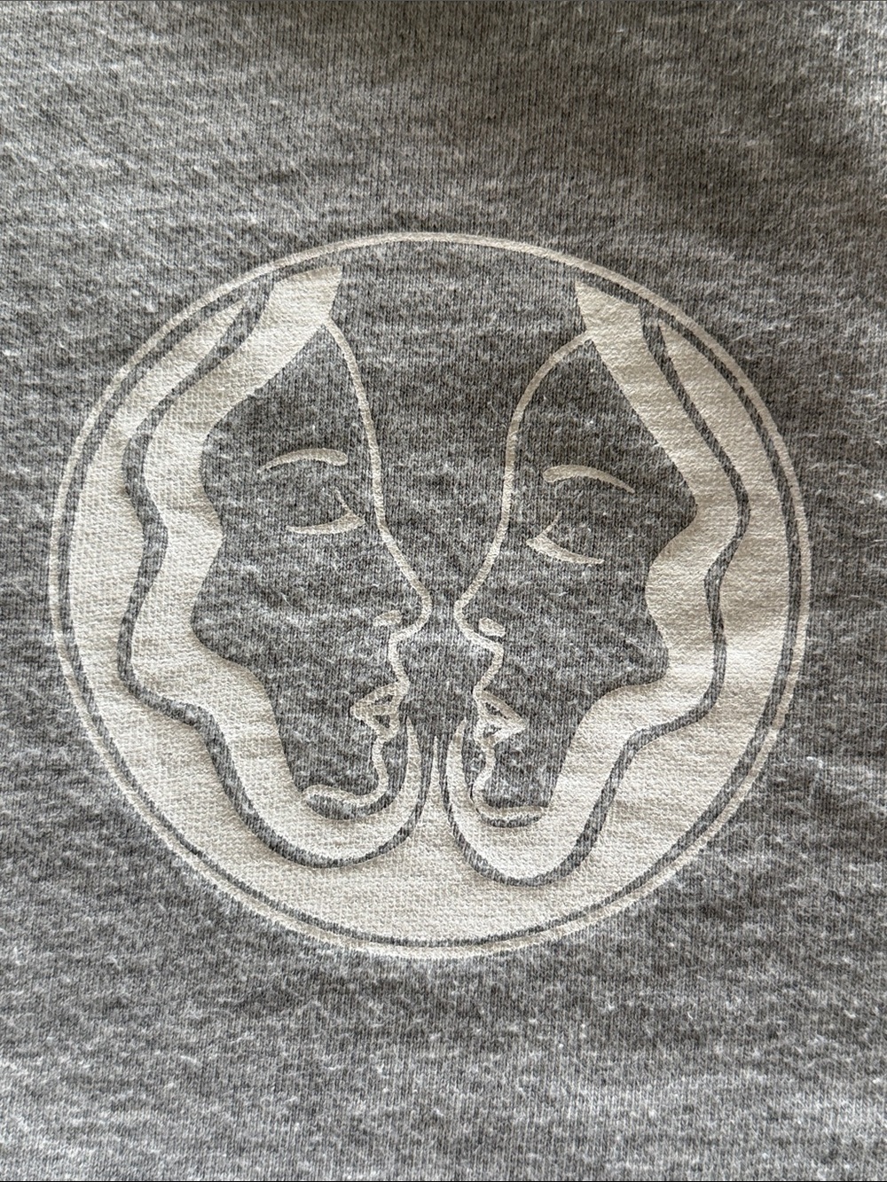 Good American Gemini Zodiac Oversized Sweatshirt Gray Graphic Pullover 3XL - Picture 8 of 14
